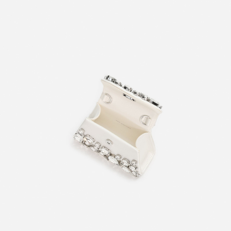 self-portrait Cream Multi Crystal Mini Bag outlook
