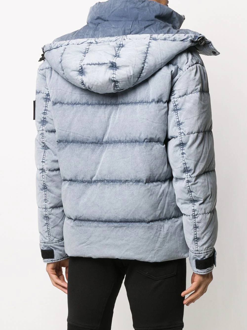 padded zip-up down jacket - 4