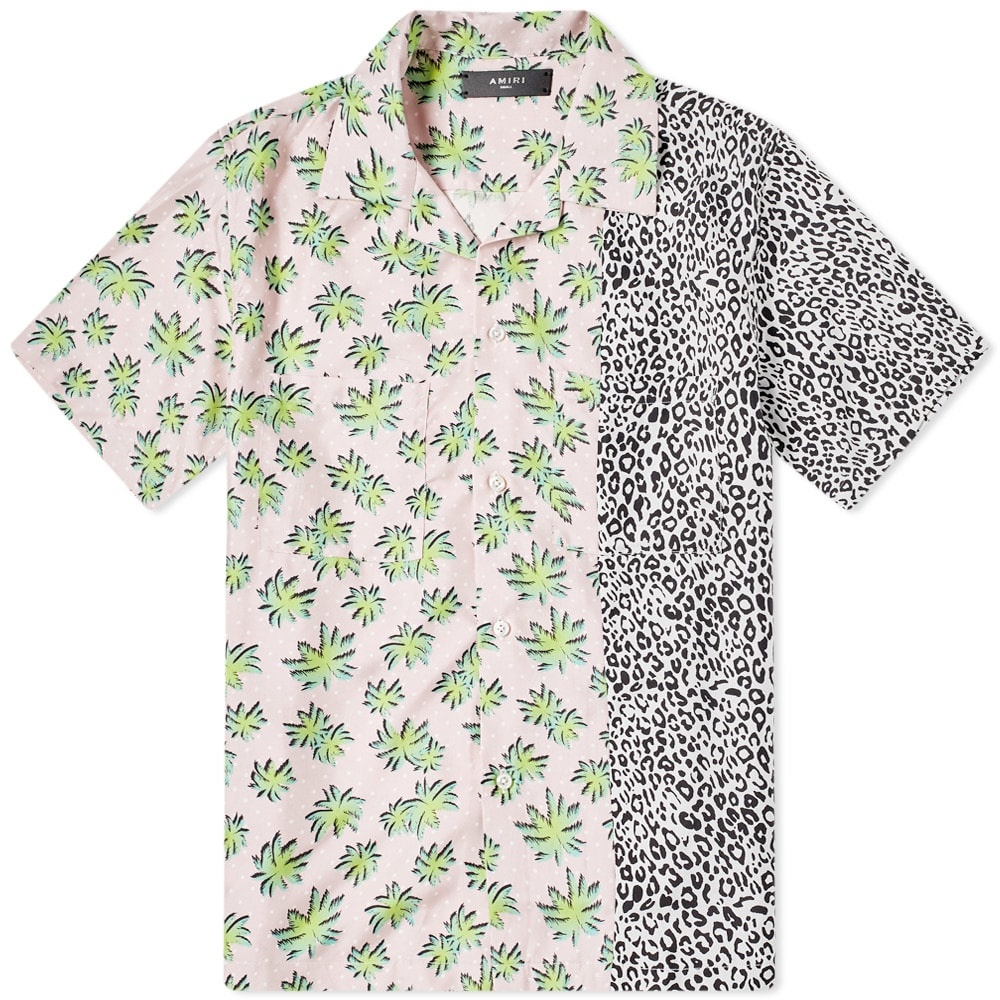 AMIRI Short Sleeve Split Palm Leopard Shirt - 1