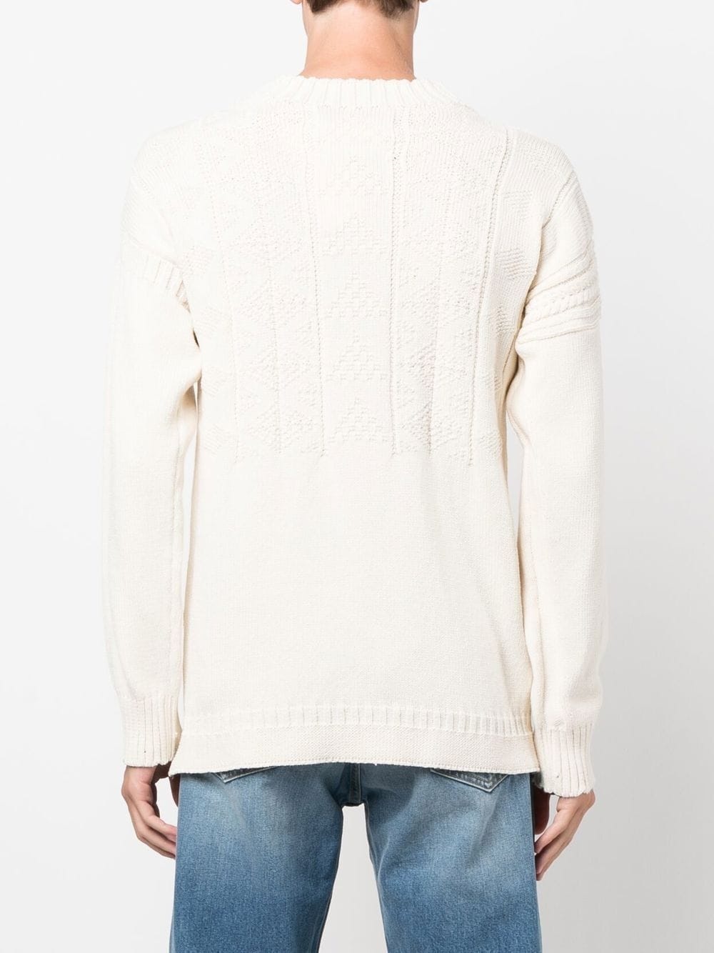 panelled knit jumper - 5