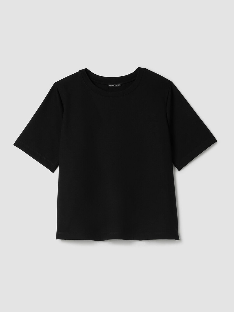 Lightweight Ponte Crew Neck Tee 1