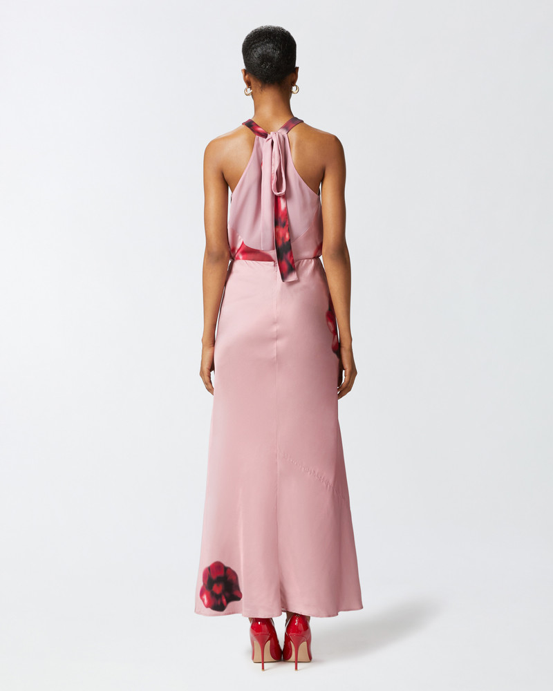 LONG SATIN SKIRT WITH FLORAL PRINT 4