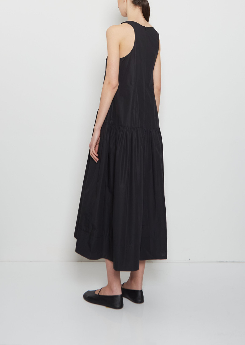 Simone Rocha Pressed Rosette Cotton Flounce Dress outlook