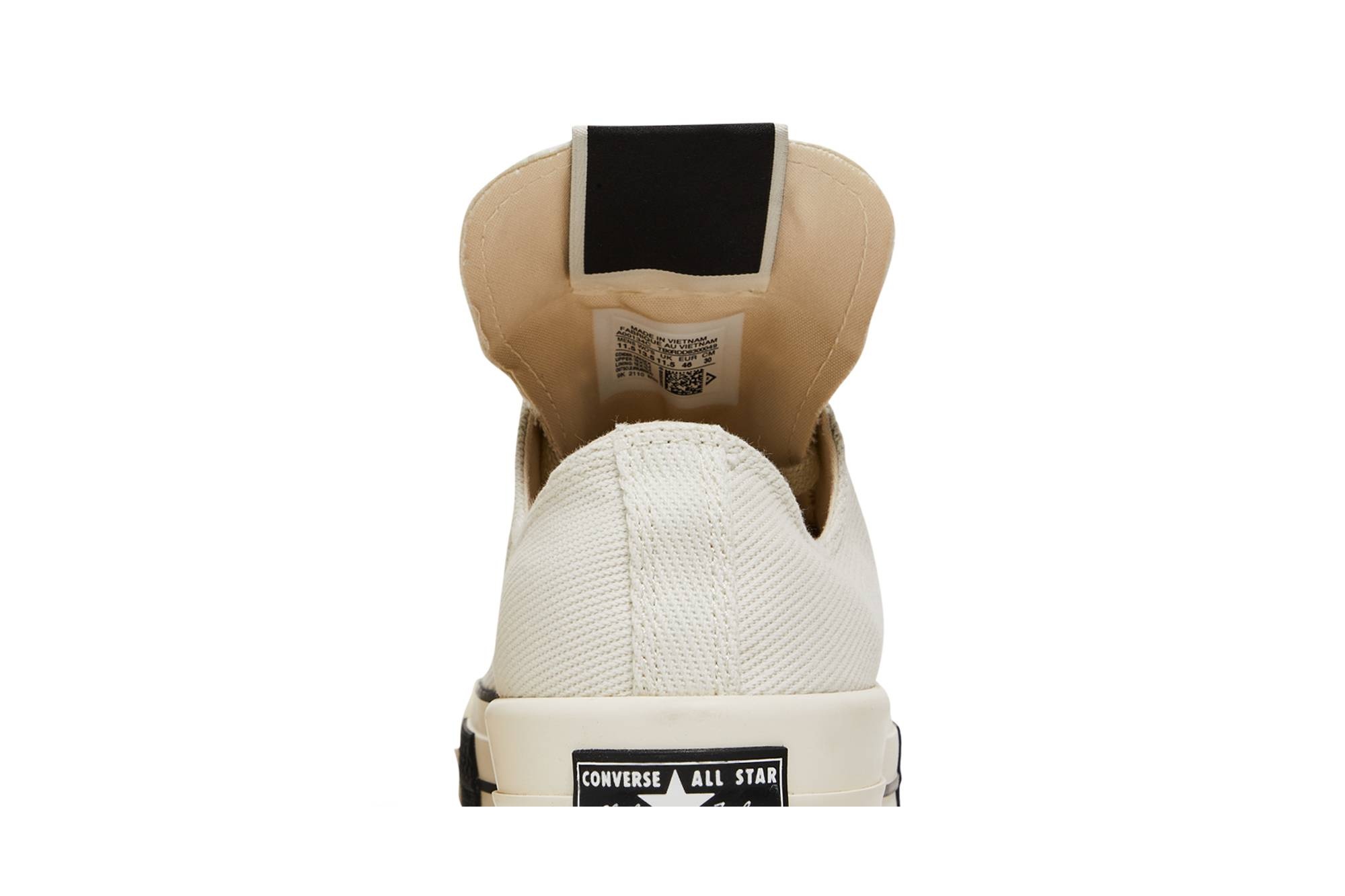 Rick Owens x DRKSHDW DRKSTAR Chuck 70 Low 'Egret' - 7