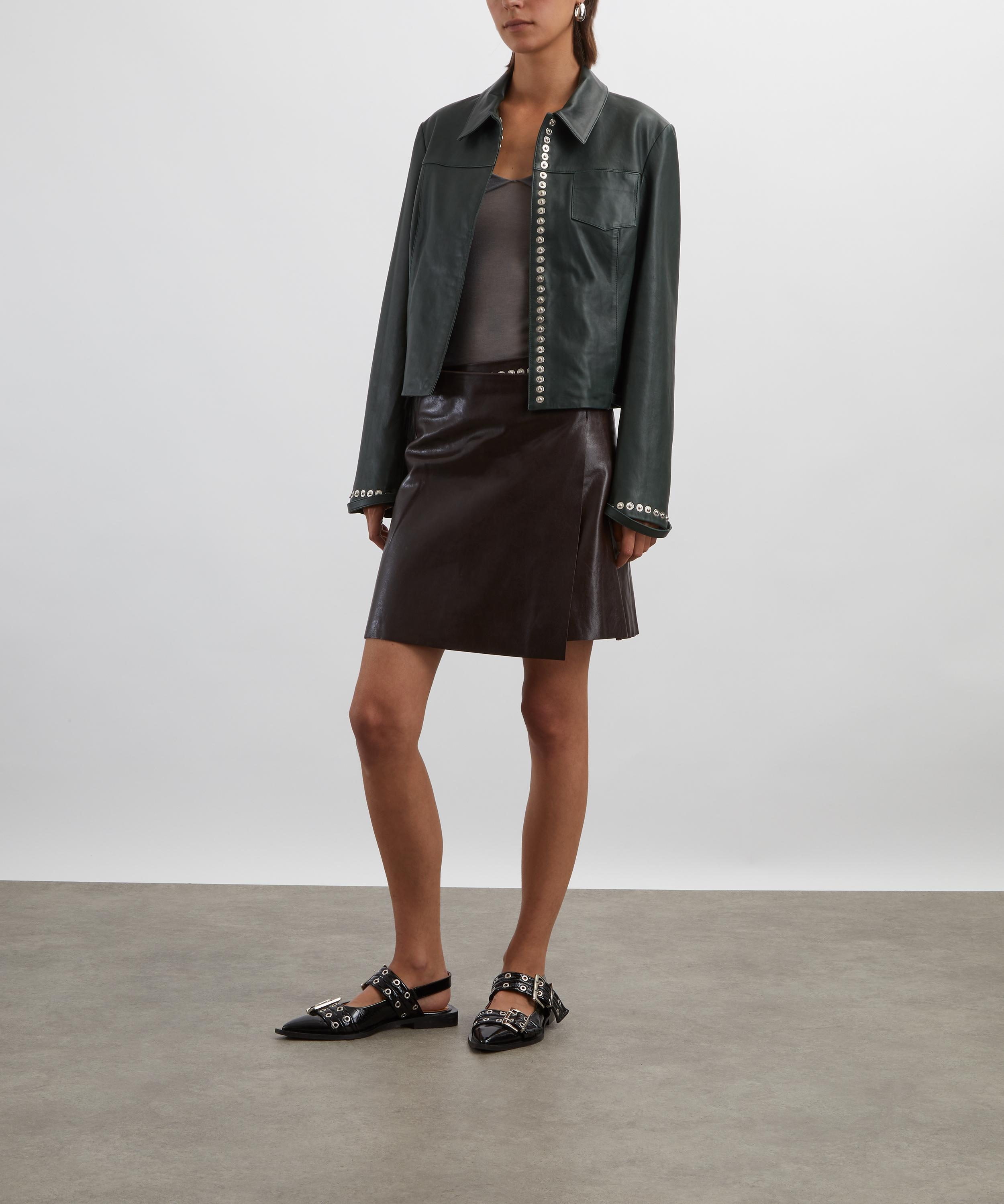 Octavia Fitted Leather Jacket - 2