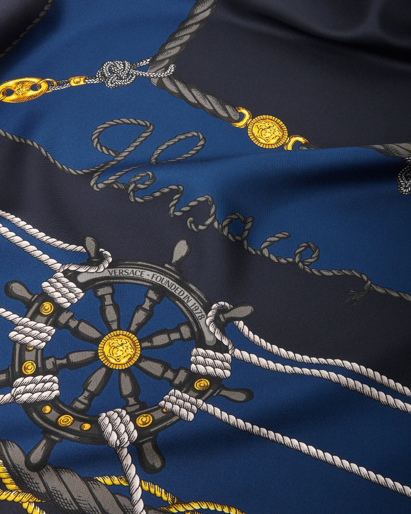 VERSACE Versace Nautical Large Silk Foulard 35" outlook
