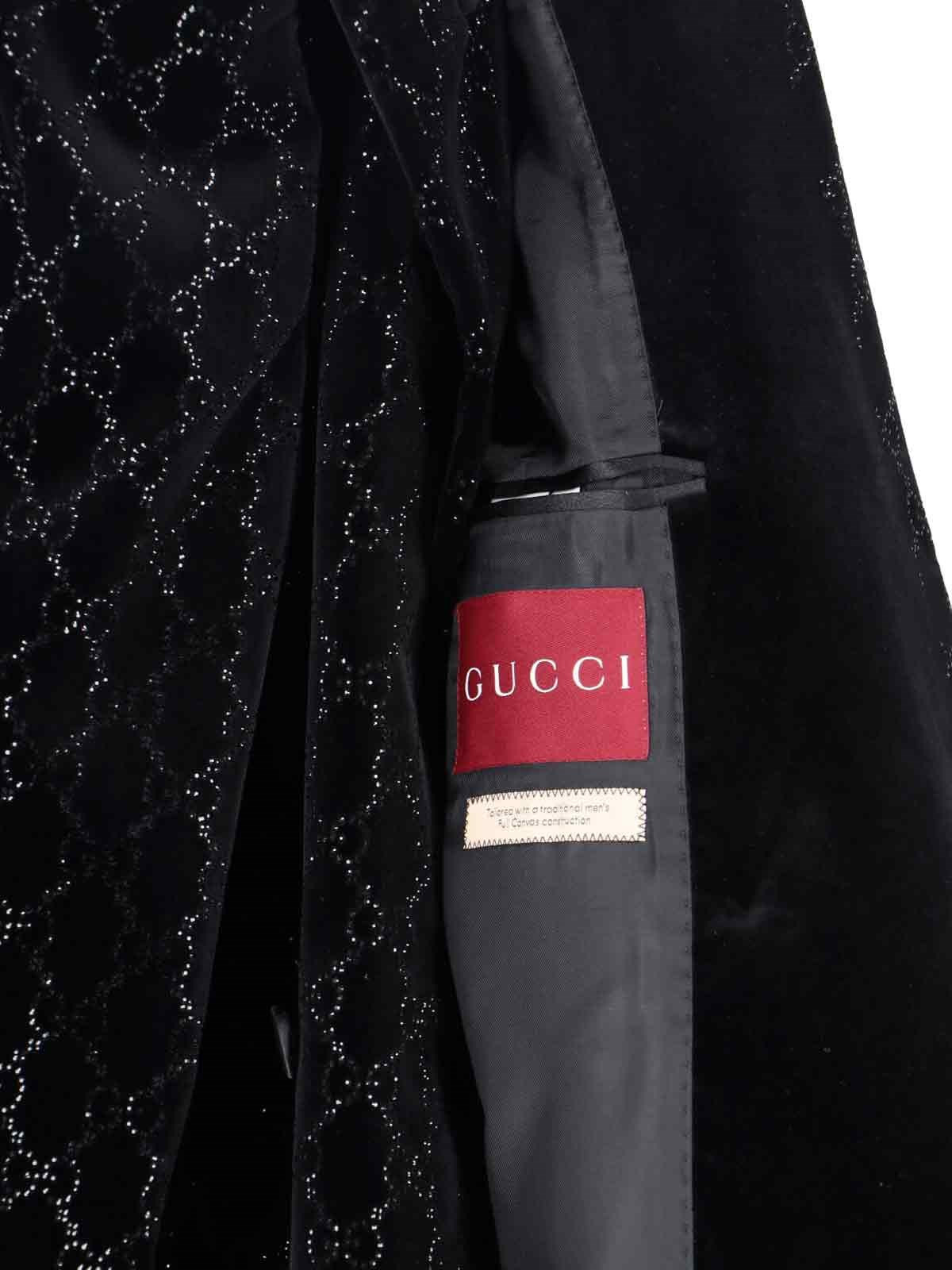 EMBROIDERED DOUBLE-BREASTED BLAZER - 5