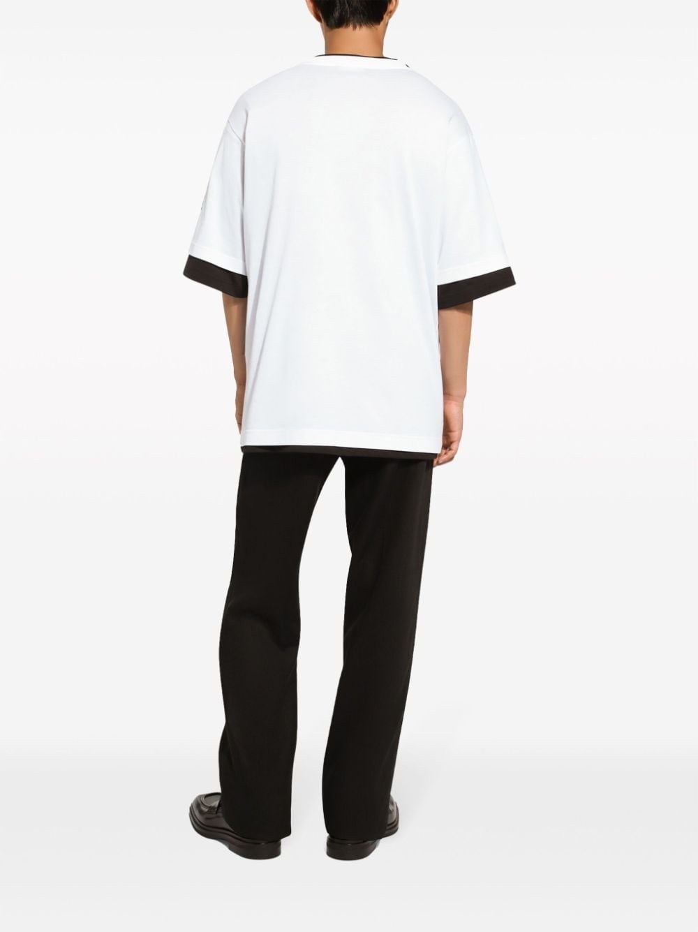 logo-appliqué cotton T-shirt - 4