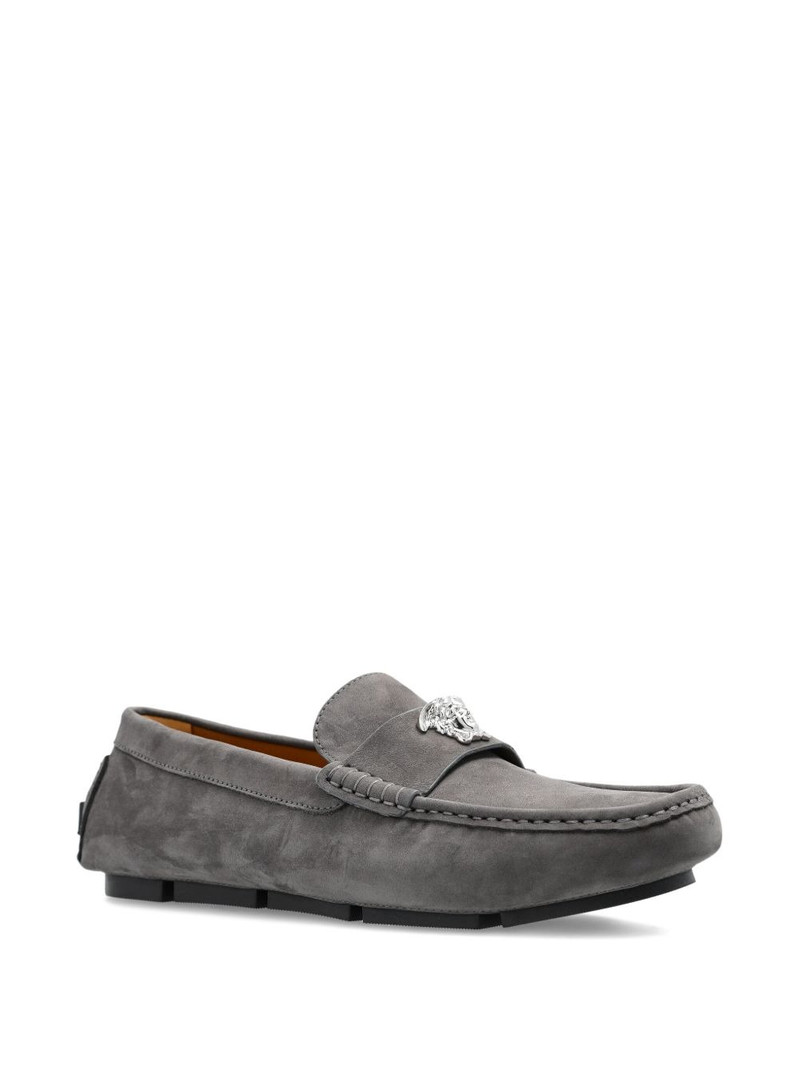 VERSACE La Medusa-embellished loafers outlook
