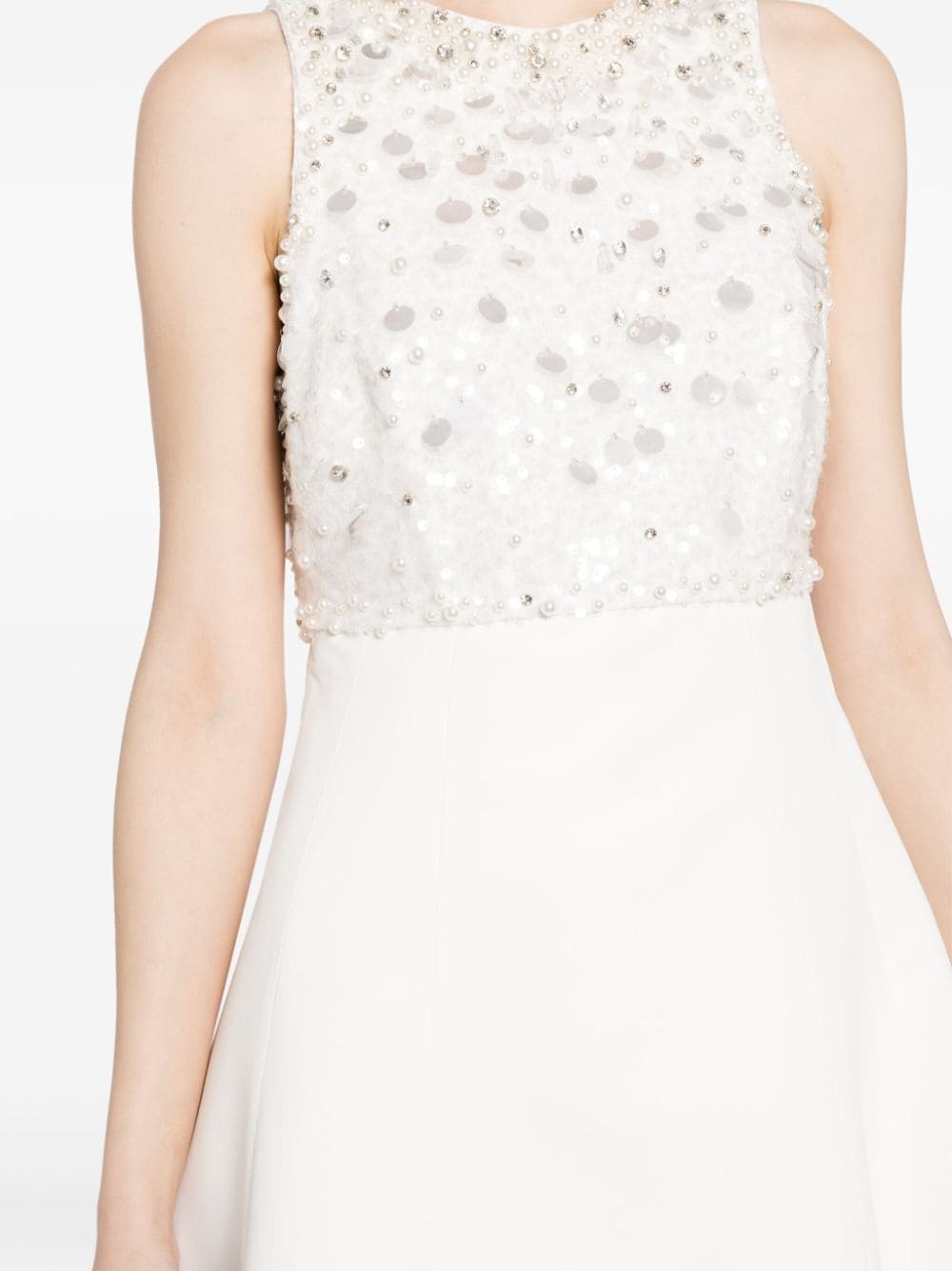 Pia faux-pearl mini dress - 5