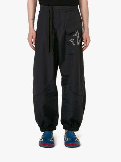 JW Anderson ANCHOR LOGO EMBROIDERED TWISTED JOGGERS outlook