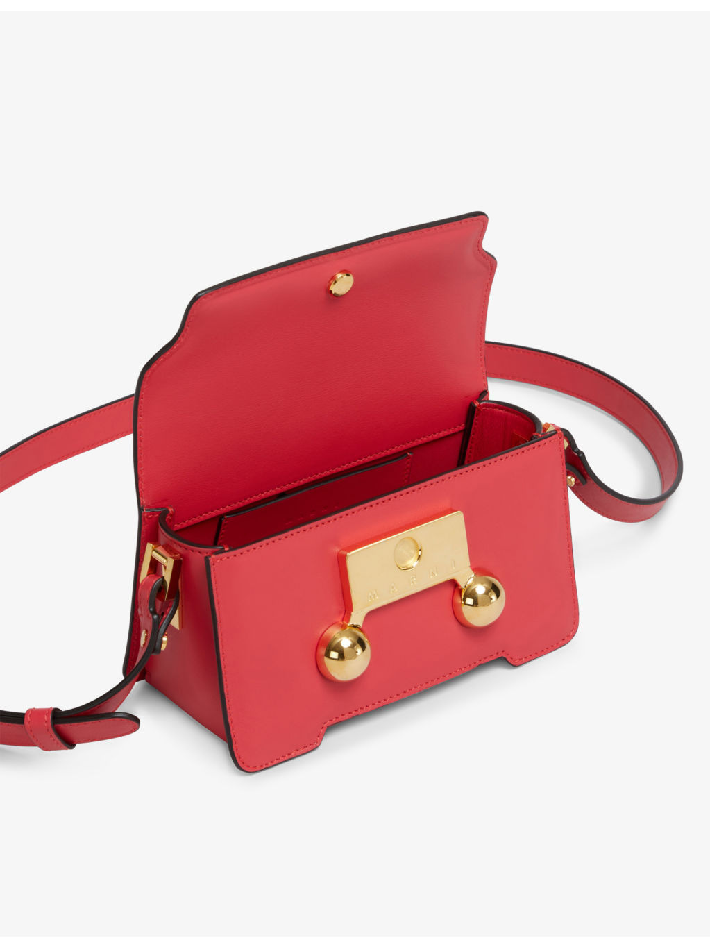 Trunkaroo branded-hardware leather shoulder bag - 4