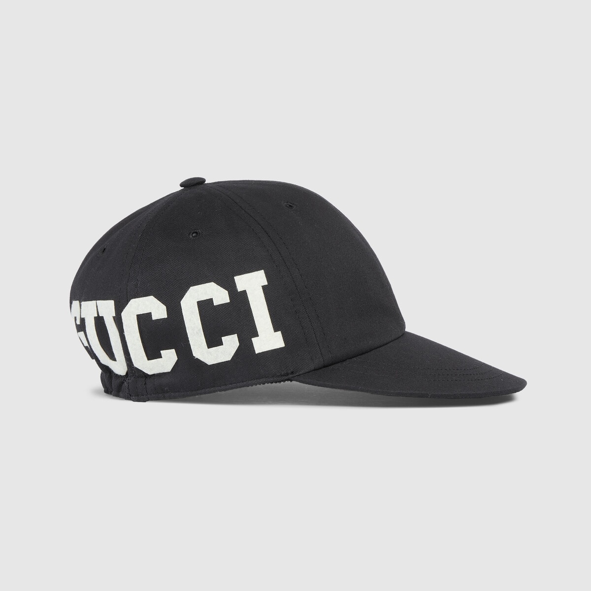Cotton canvas baseball hat with Gucci patch - 4