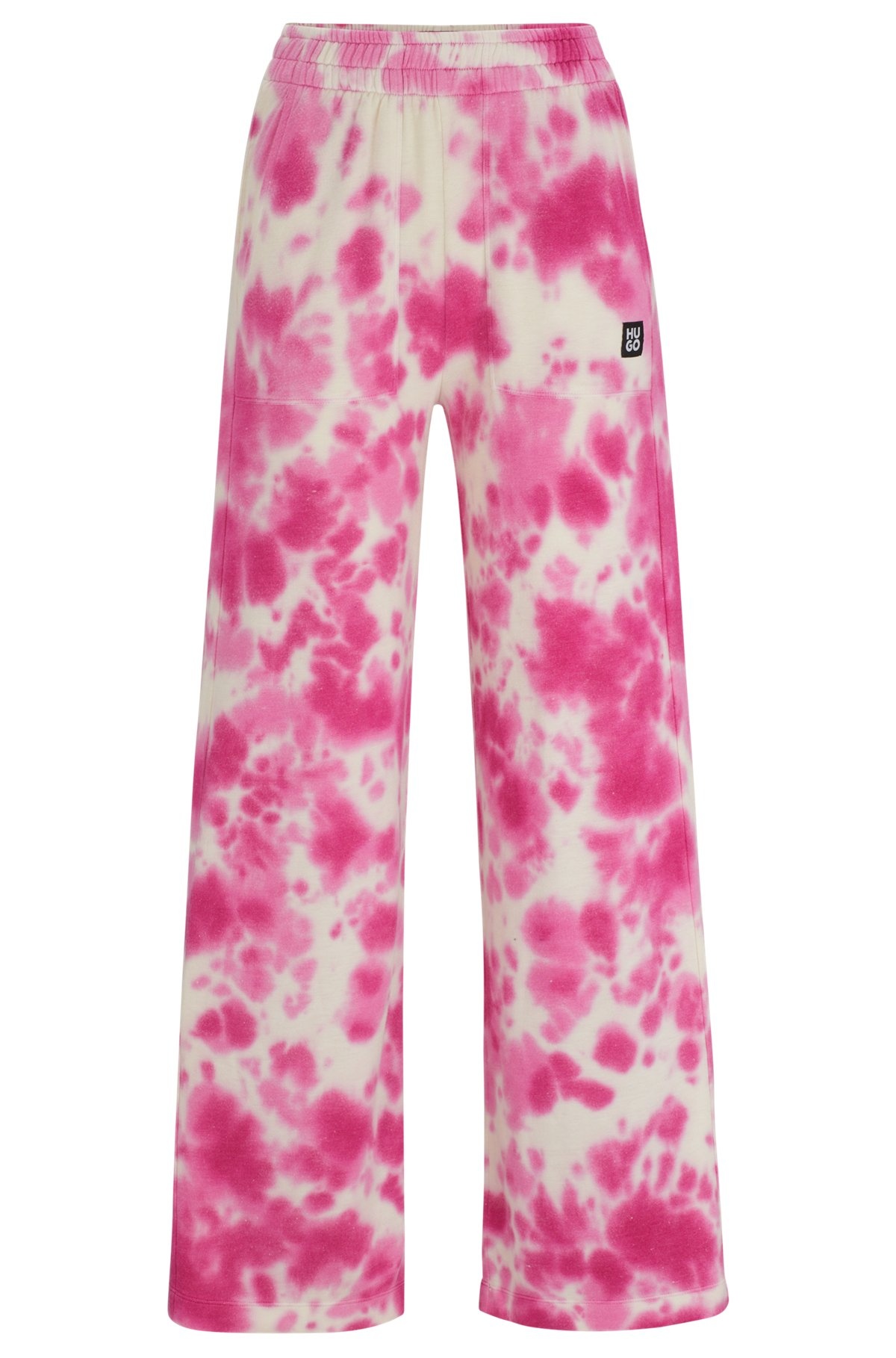 STRAIGHT-LEG TRACKSUIT BOTTOMS WITH SEASONAL PRINT - 1