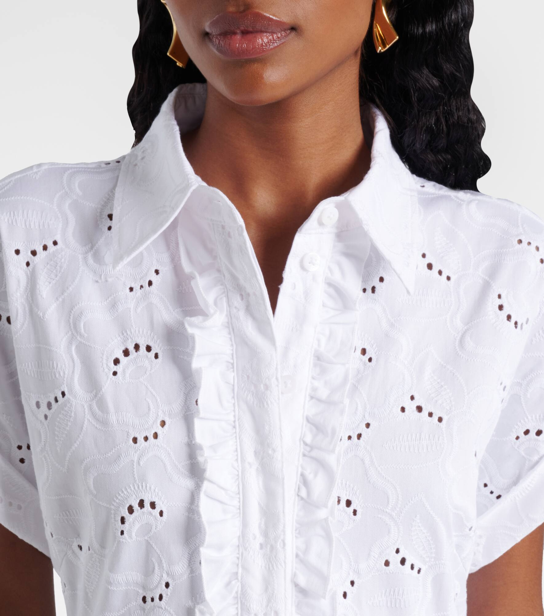 Summer Blossom broderie anglaise minidress - 4