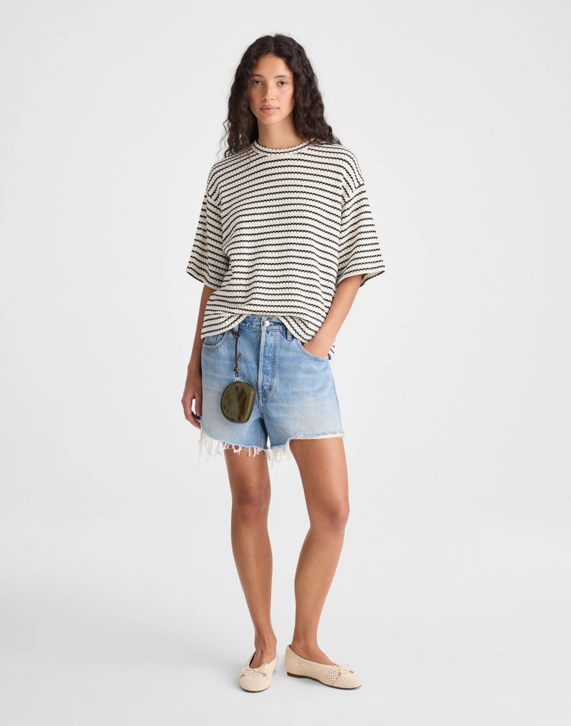 The Boxy Crop Tee in Allday Jersey 3