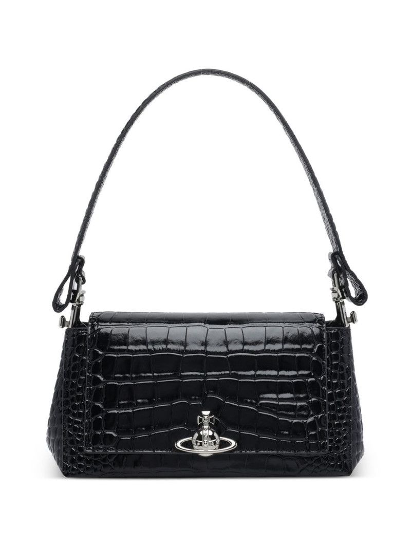 medium Hazel logo-plaque shoulder bag 1