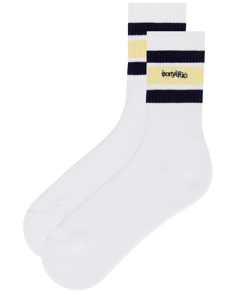 Sporty & Rich Serif Logo Socks outlook
