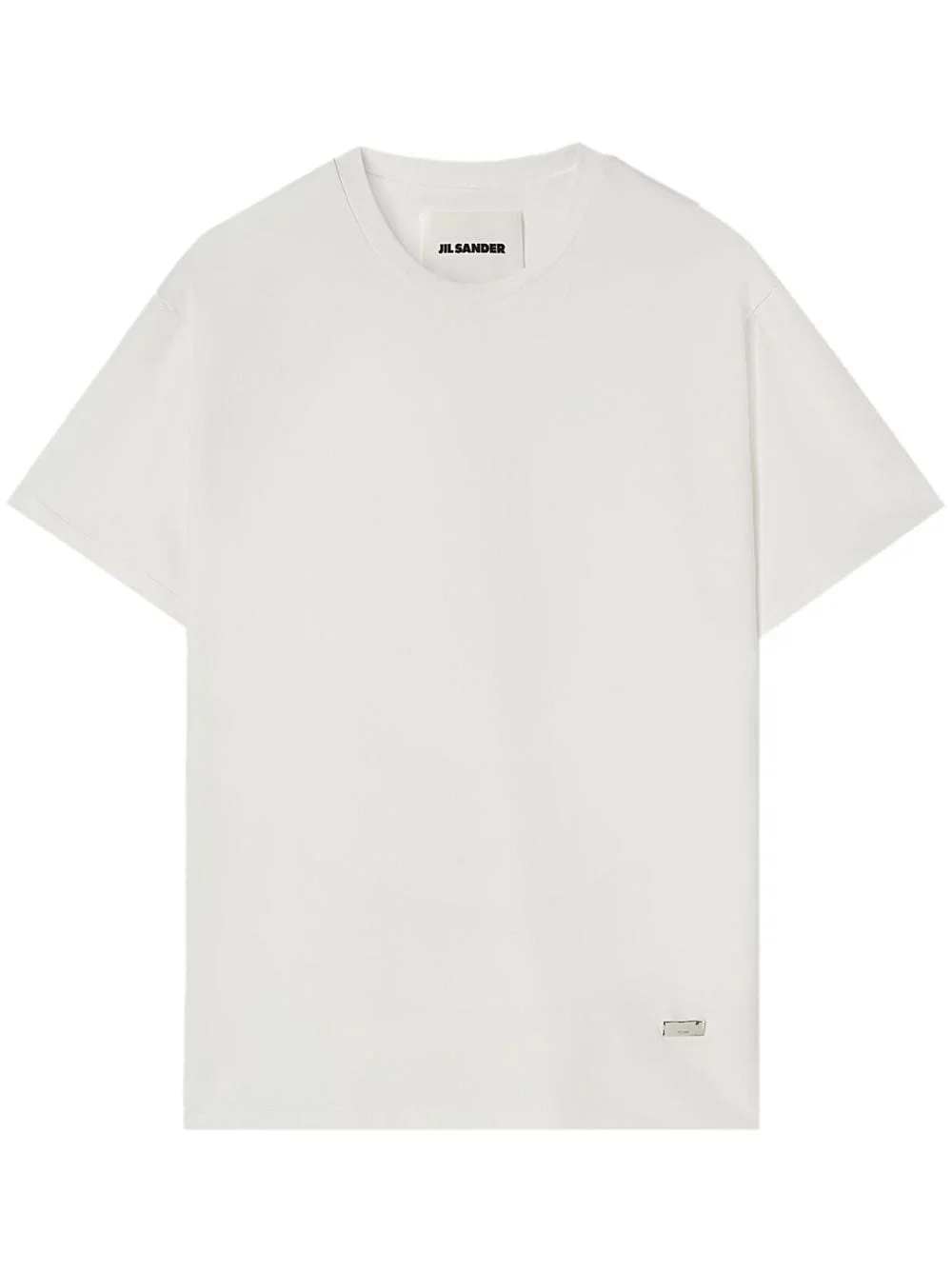 logo-plaque cotton T-shirt - 1