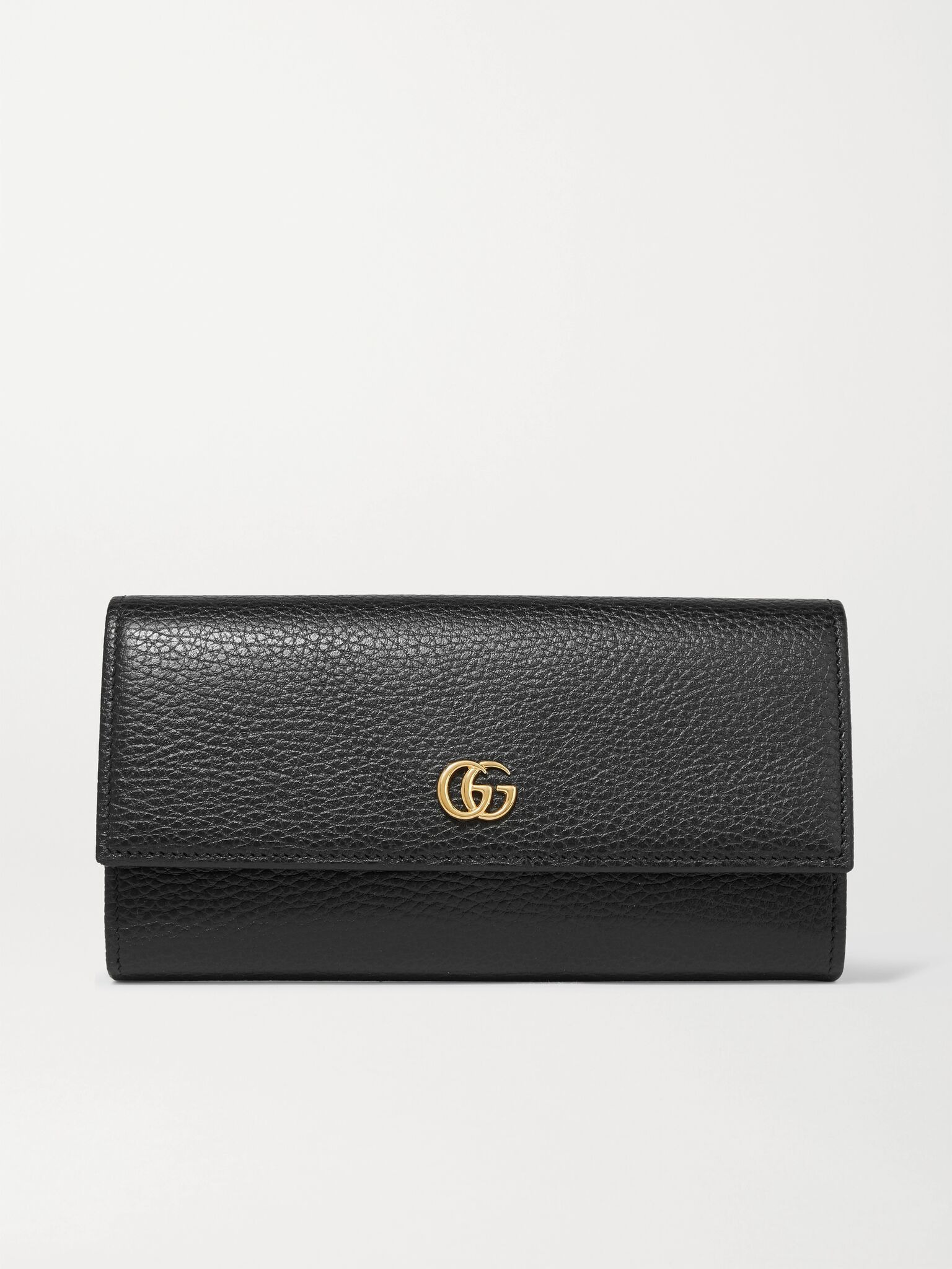 + NET SUSTAIN textured-leather continental wallet Black - 1