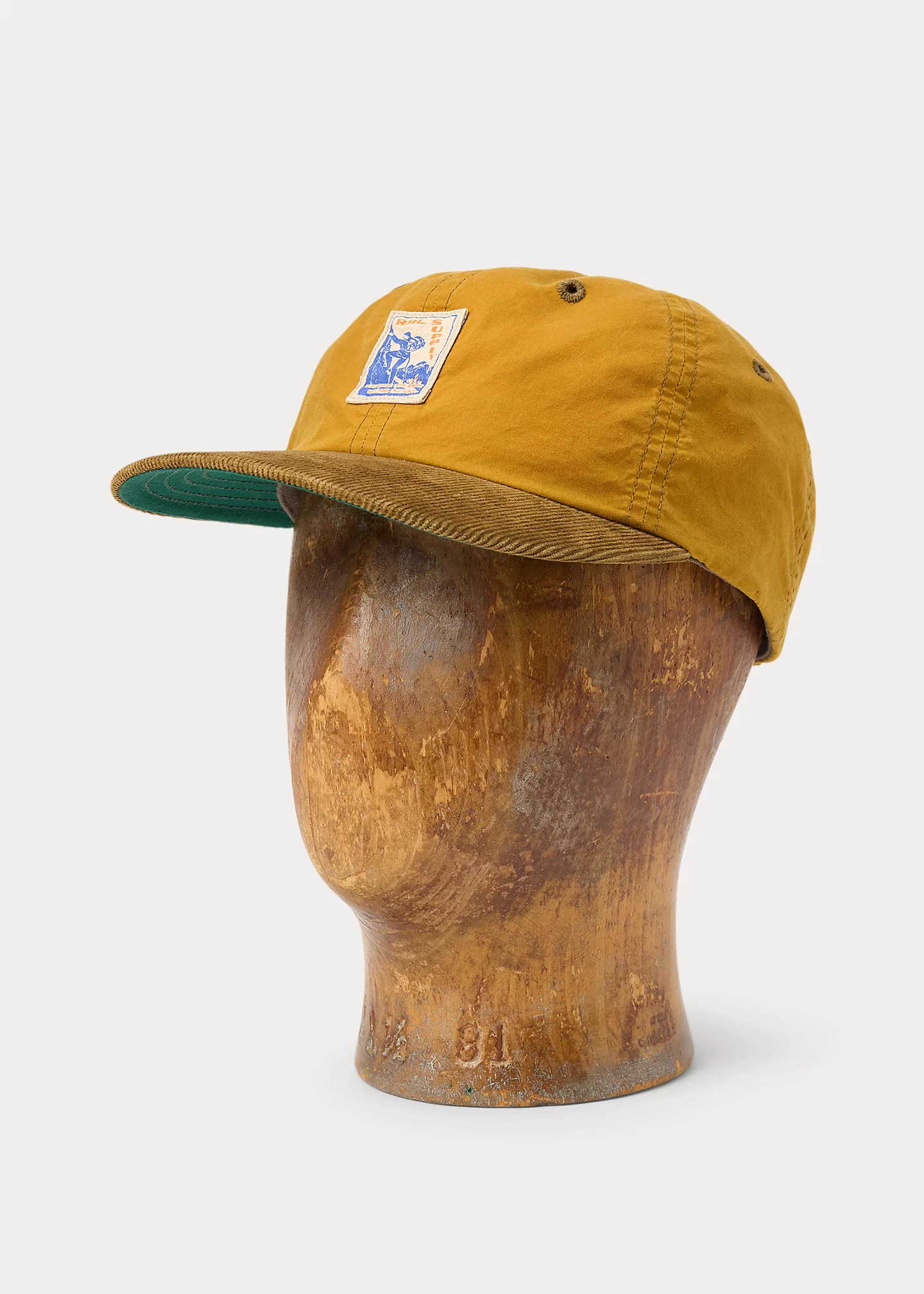 Corduroy-Bill Oilcloth Ball Cap - 1