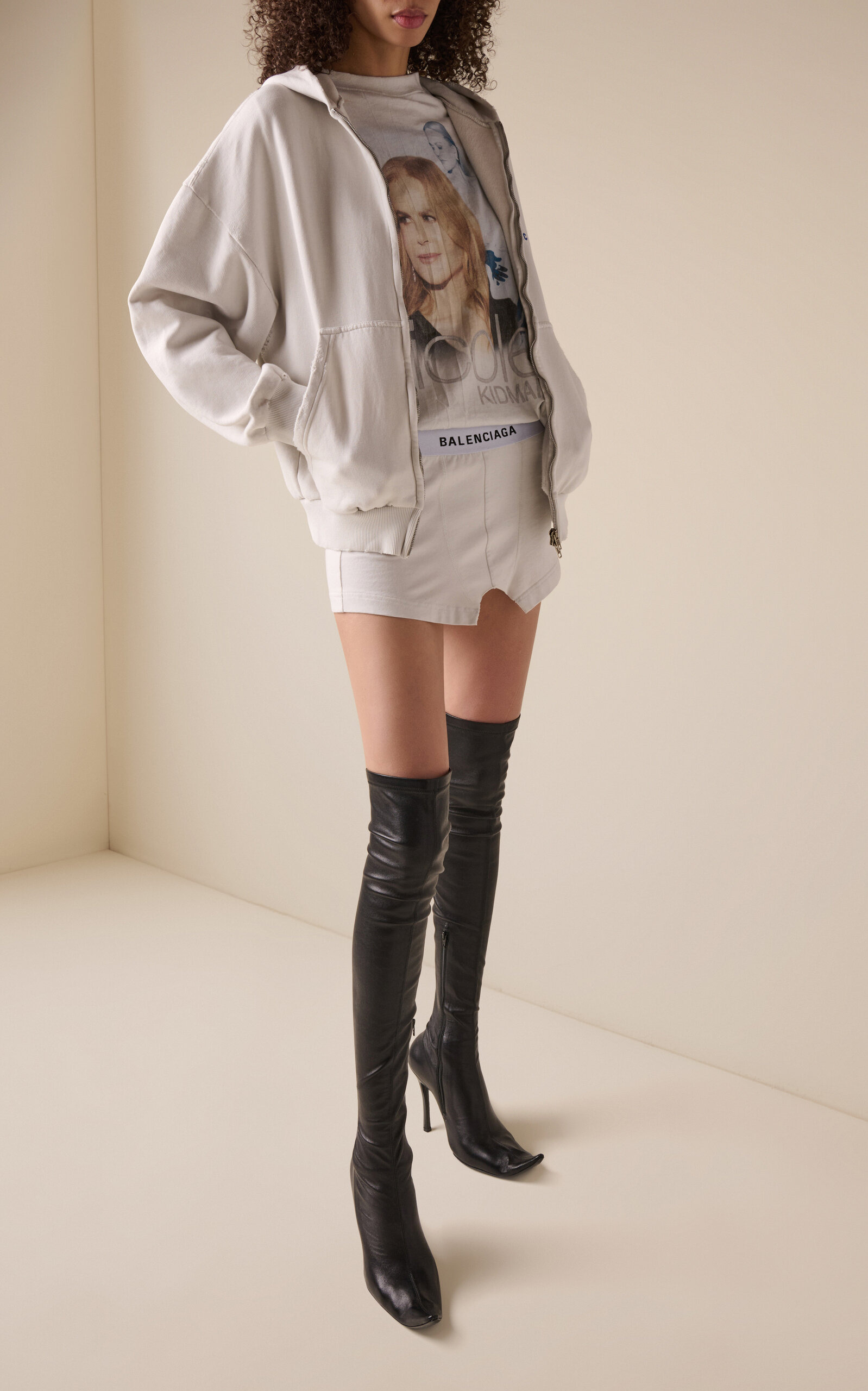 Zip-Up Cotton Hoodie multi - 2