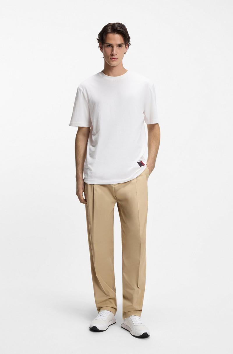 HUGO GRADIENT-LOGO T-SHIRT IN COTTON JERSEY outlook