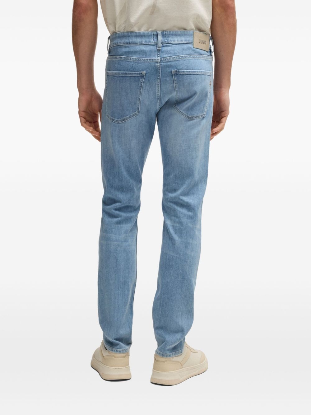 logo patch straight-leg jeans - 4