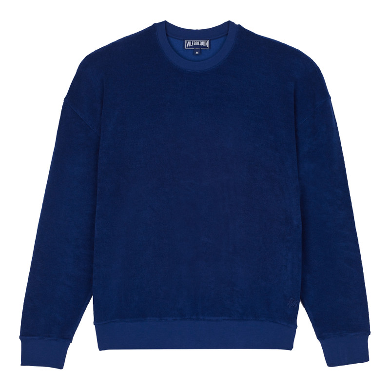 Unisex Terry Crewneck Sweatshirt Solid 1