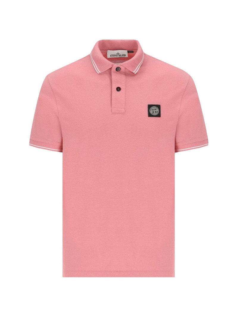 logo-patch polo shirt 1