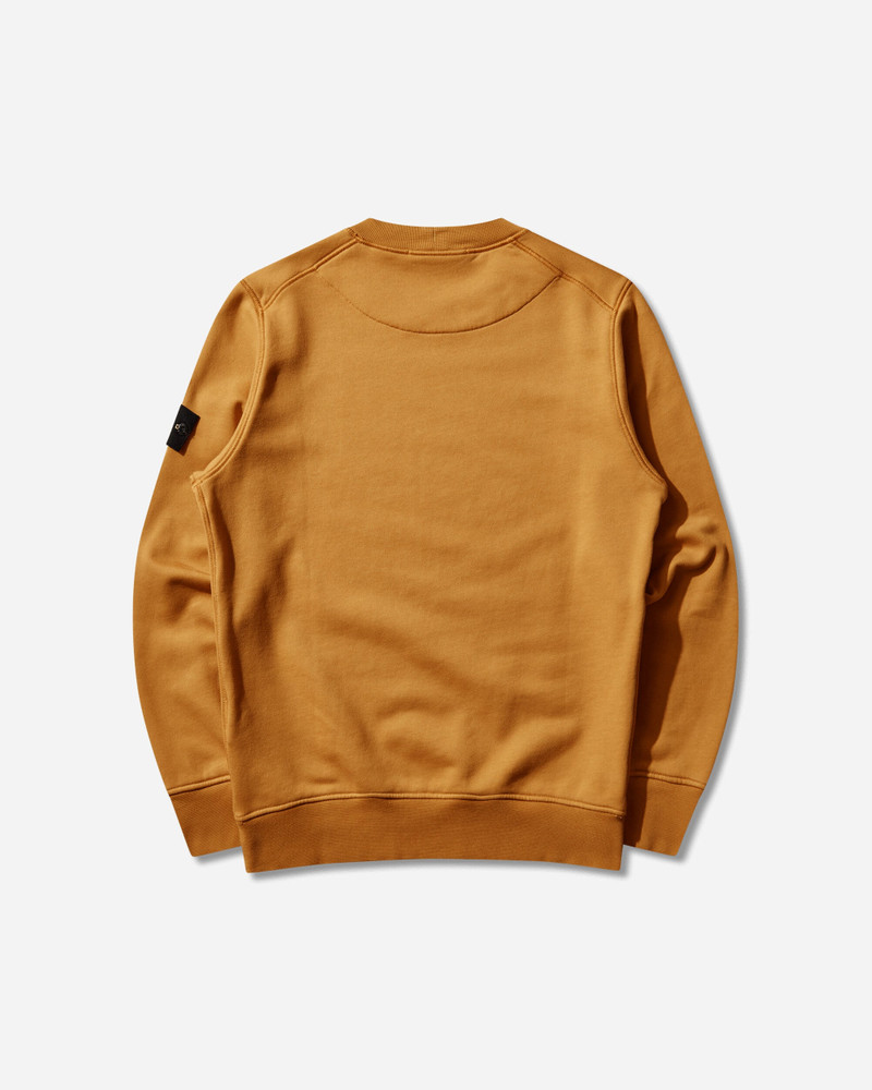 Stone Island Men's Organic Cotton Fleece Crewneck Sweatshirt Mustard outlook