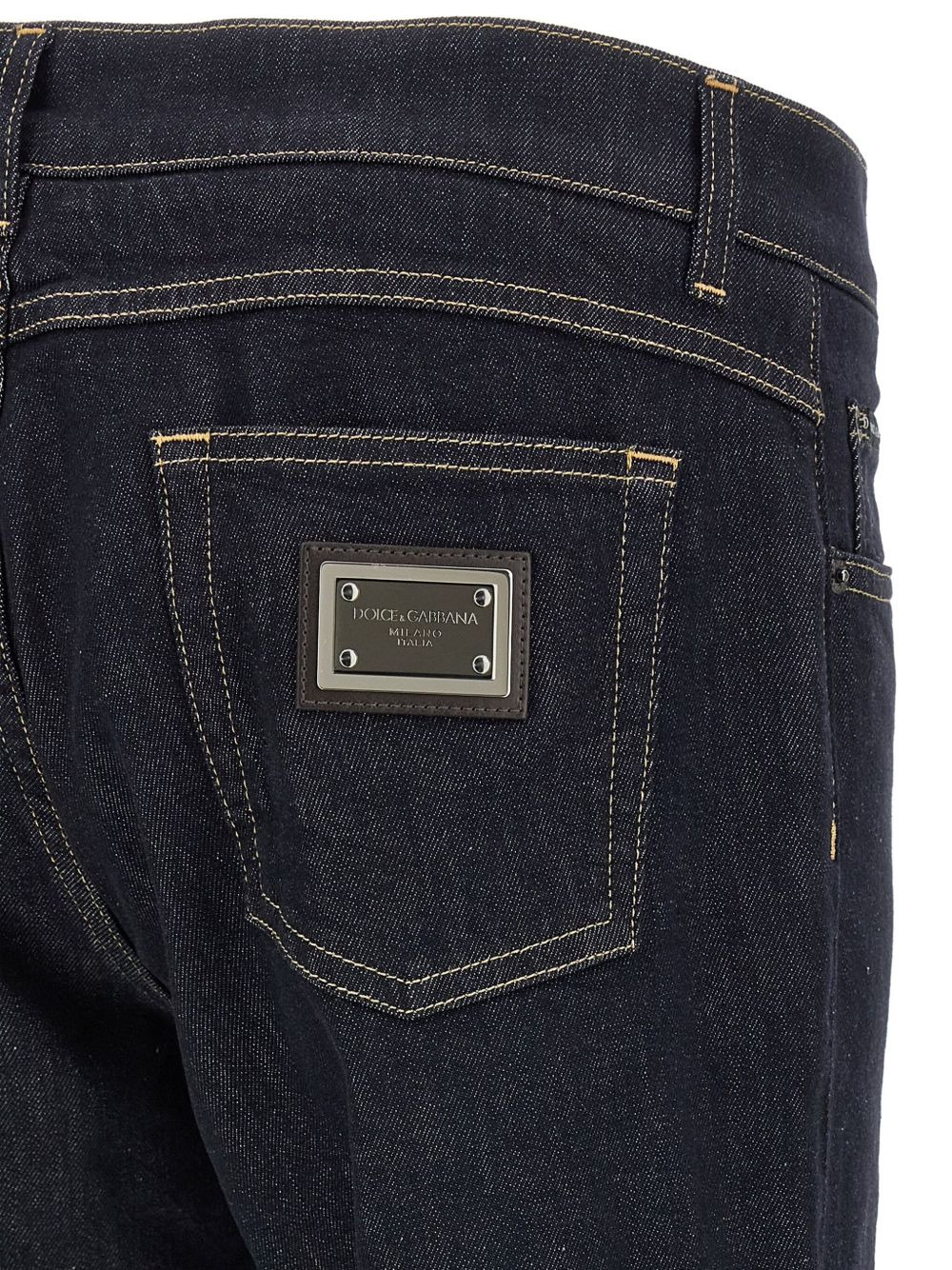 logo-plaque jeans - 3