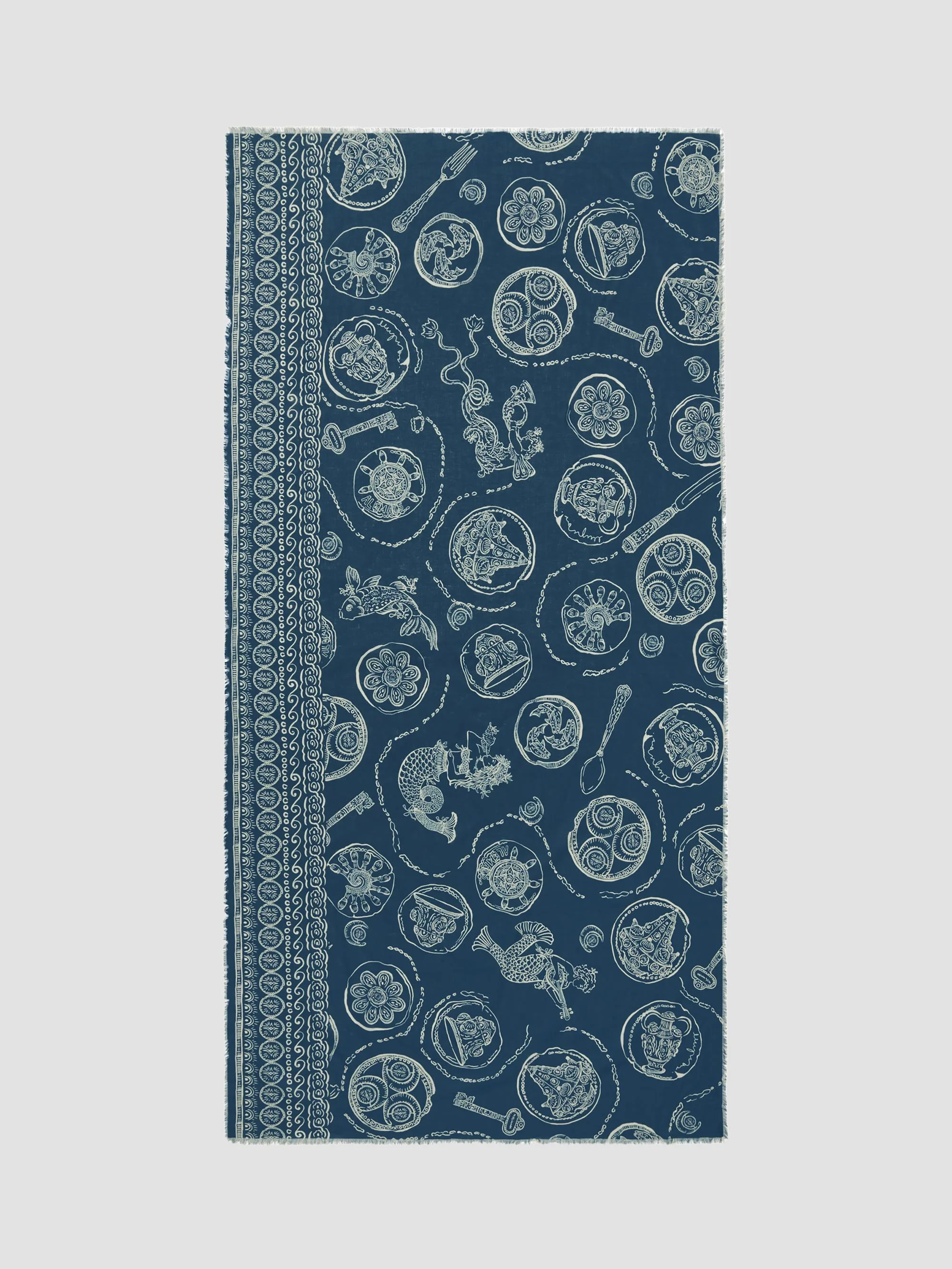 Women's Lucky Cotton Pareo - Blue - 1