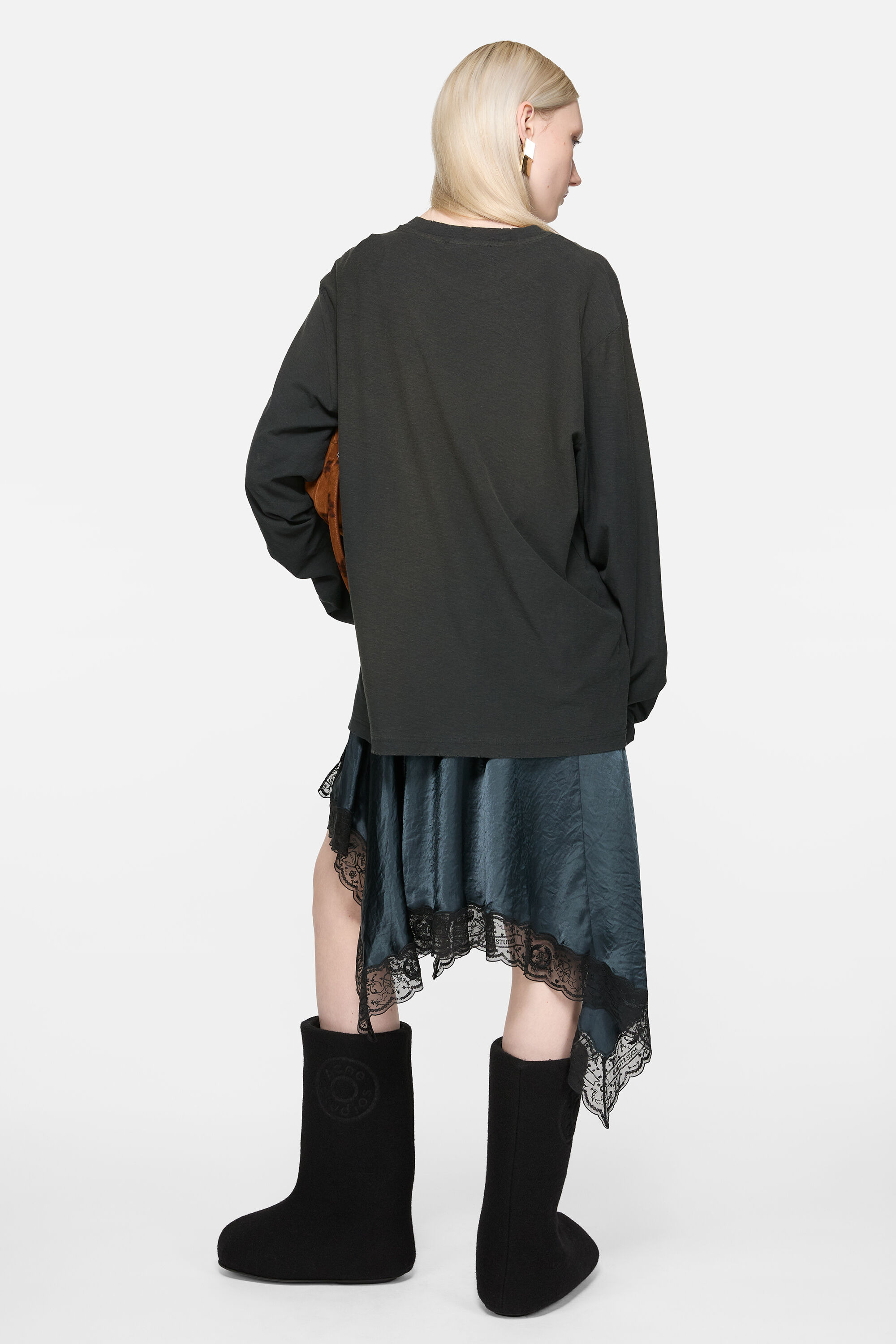 Logo t-shirt - Faded black - 3