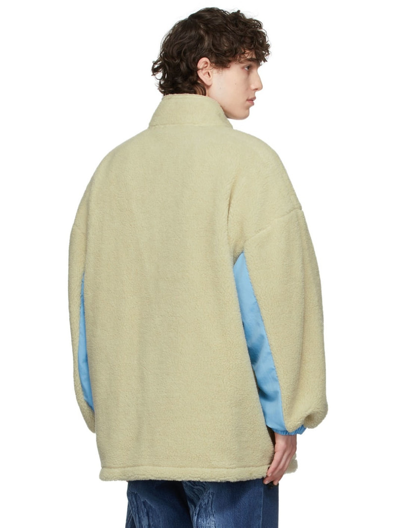 Reversible Off-White Fleece Jacket 3