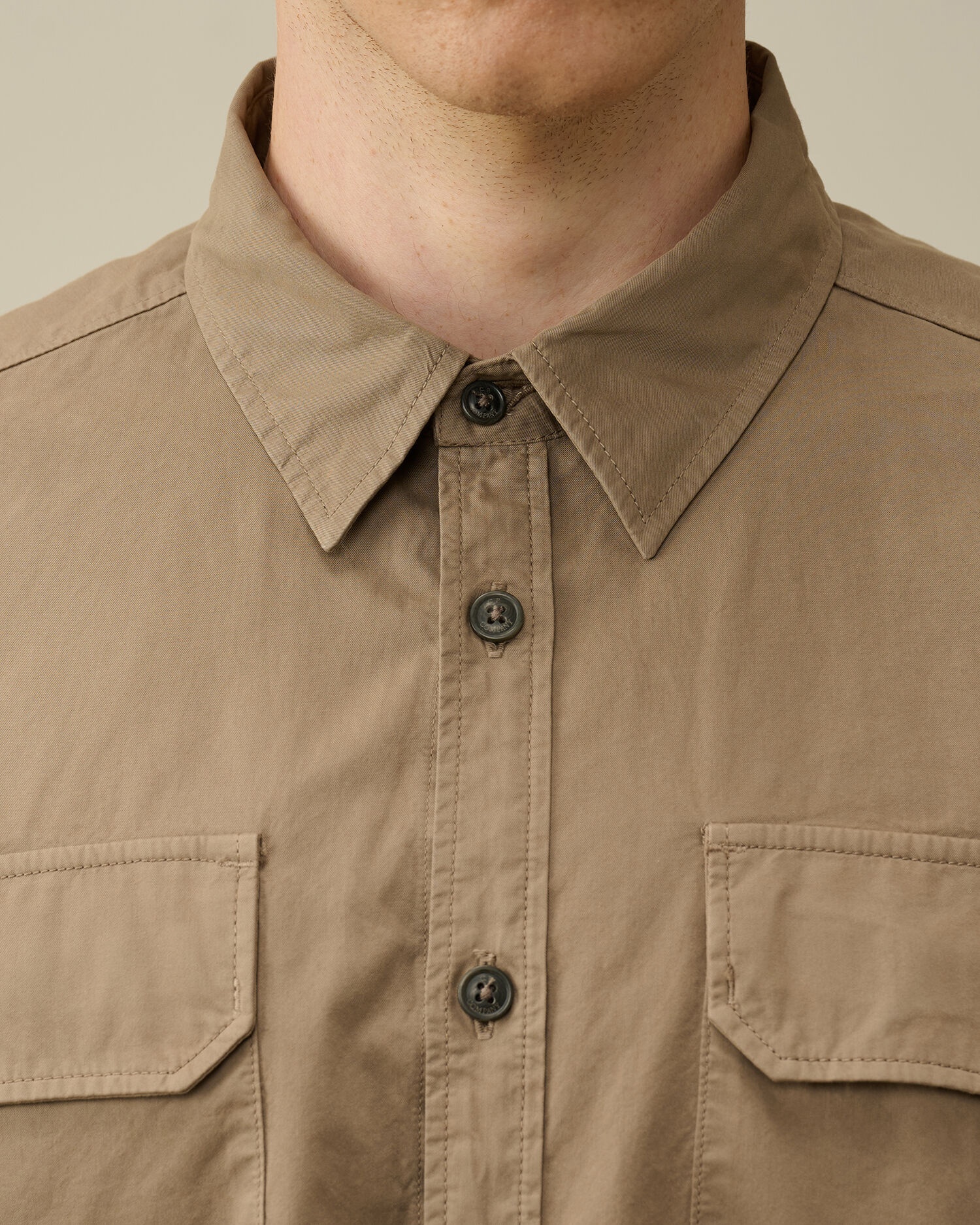 Organic Gabardine Buttoned Lens Shirt - 4