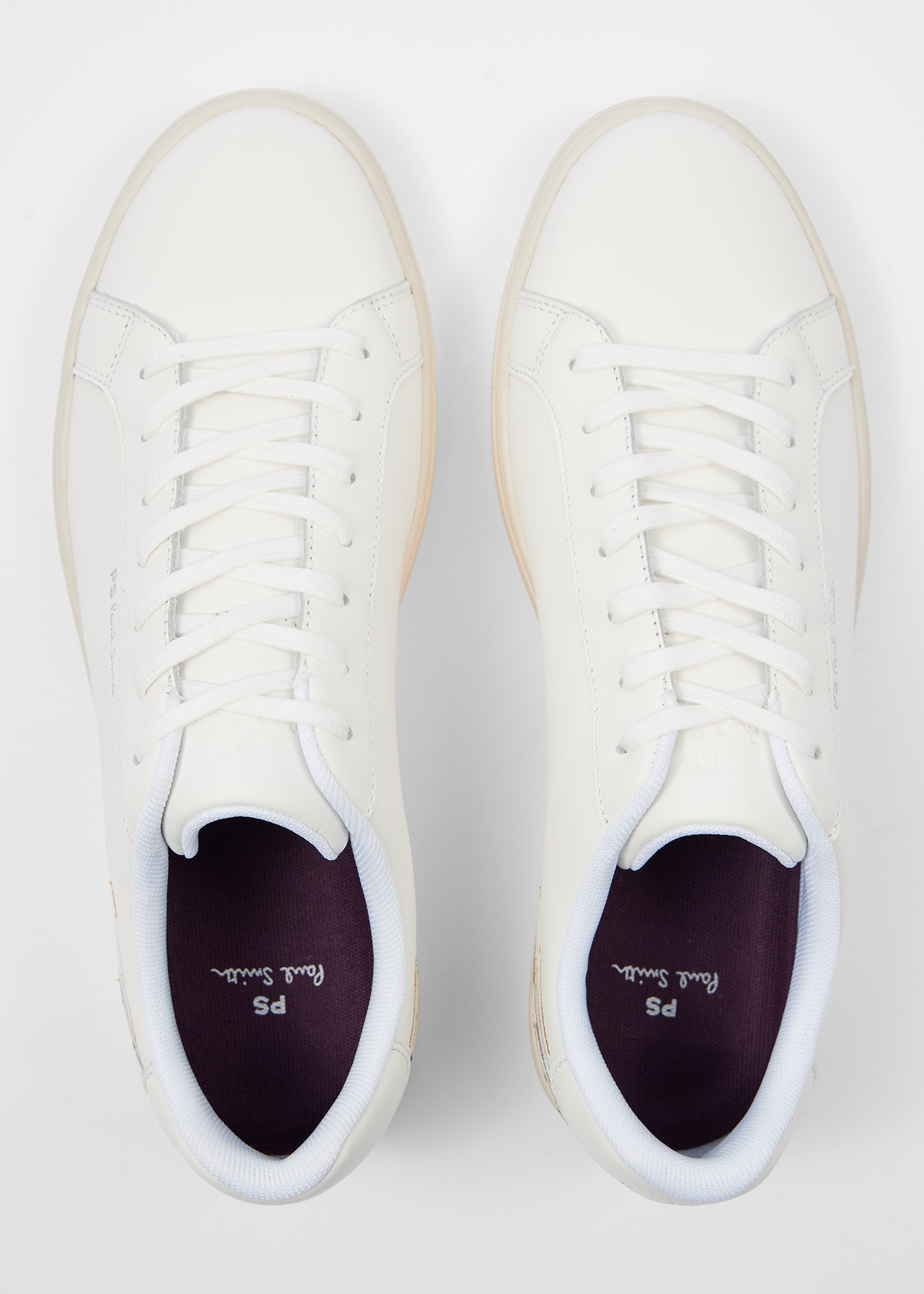 White Leather 'Rex' Embroidery Trainers - 5