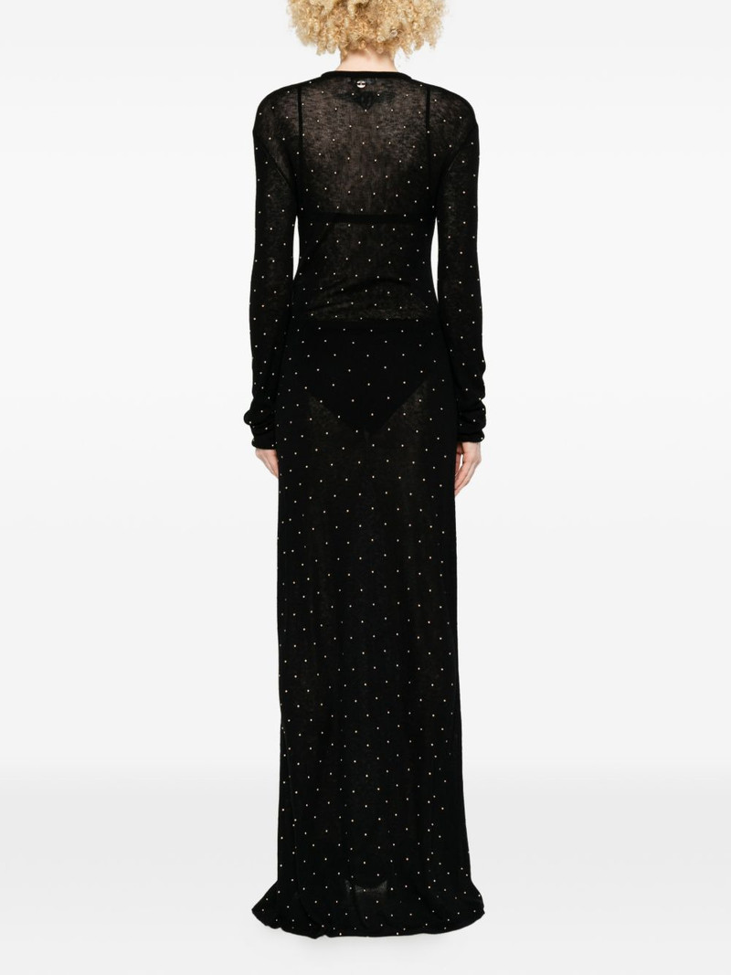 studded long-sleeve maxi dress 4