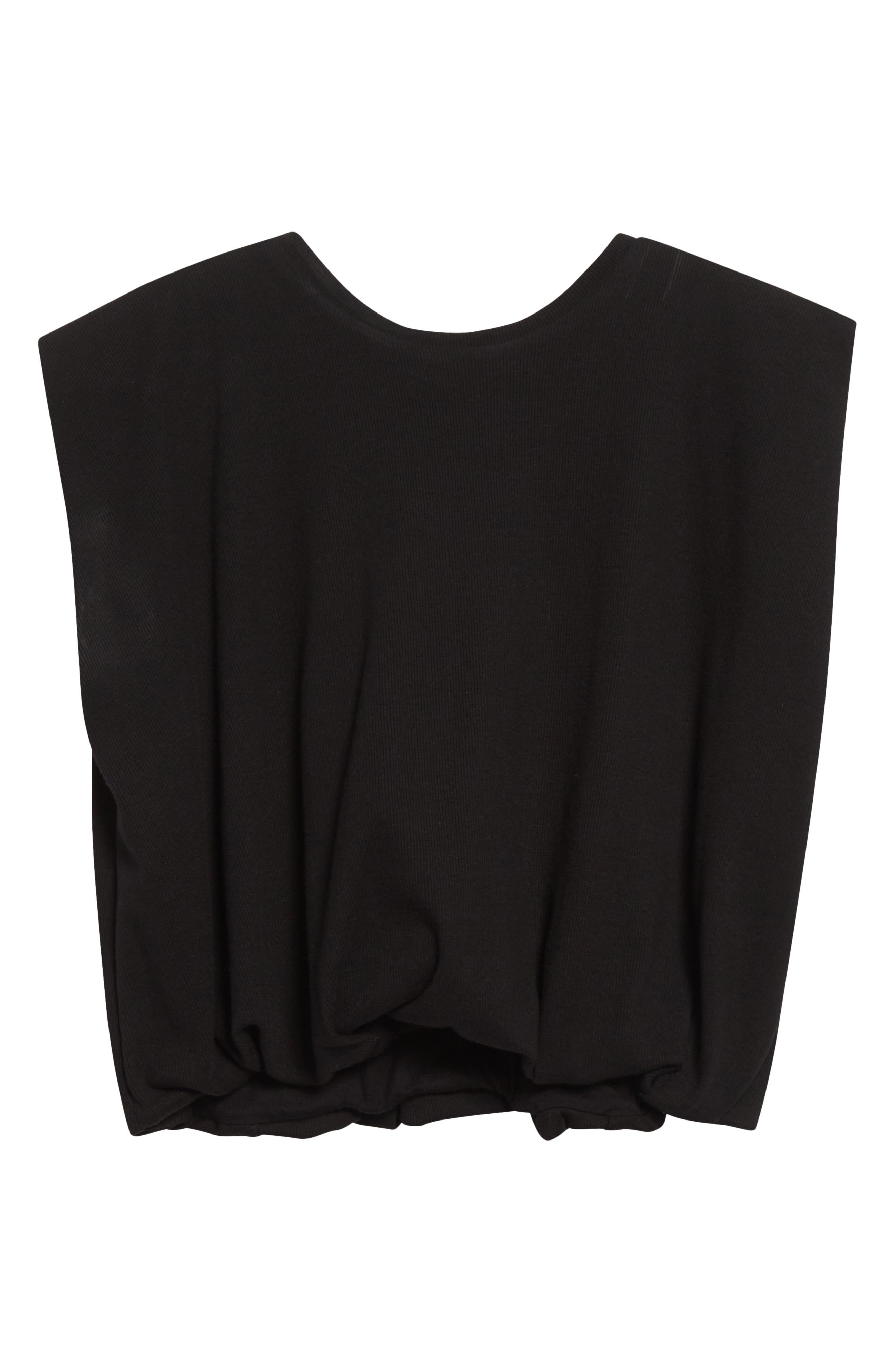 Johanna Ortiz Muraya Crop Oversize Cover-Up T-Shirt in Black at Nordstrom - 6