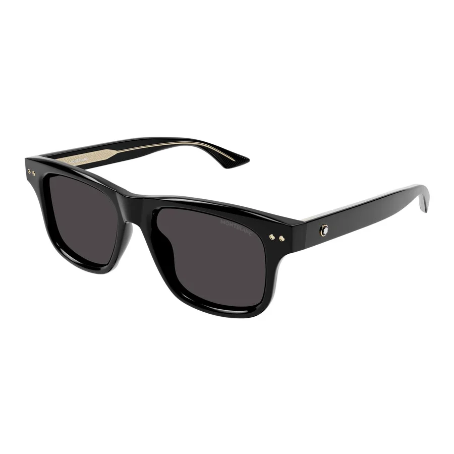 Montblanc Grey Square Men's Sunglasses MB0319S 001 55 - 1