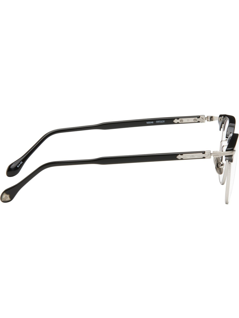 MATSUDA Black & Silver M2048 Glasses outlook