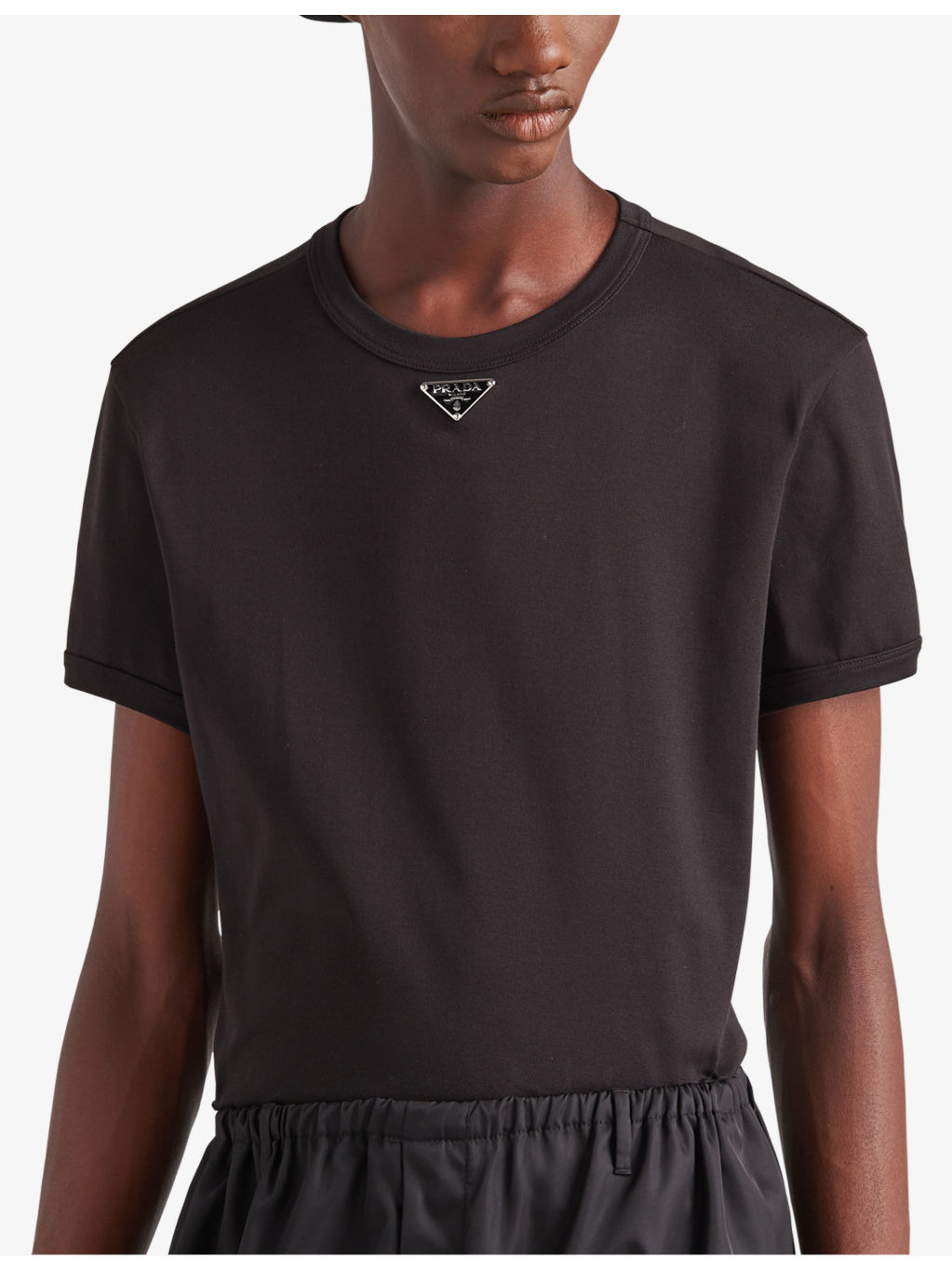 Logo-plaque slim-fit cotton-jersey T-shirt - 3