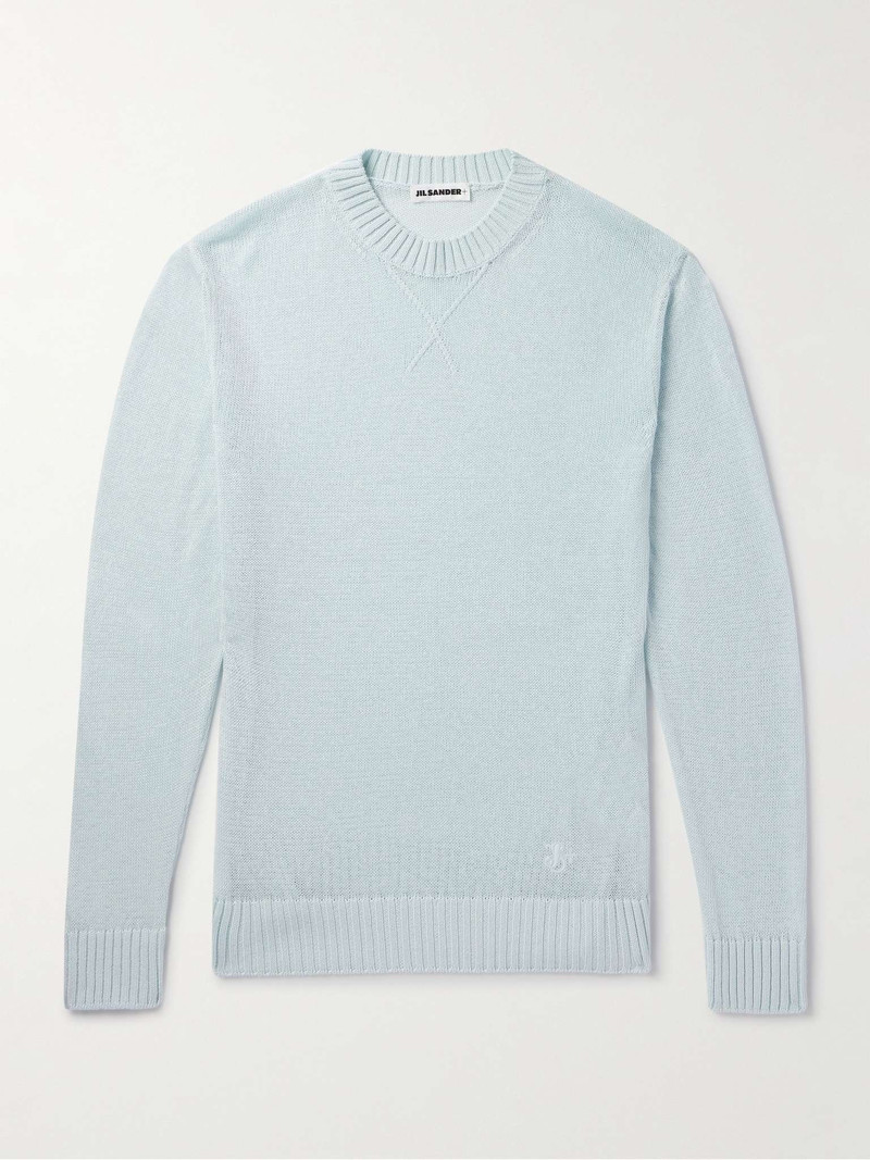 Logo-Embroidered Cotton Sweater 1