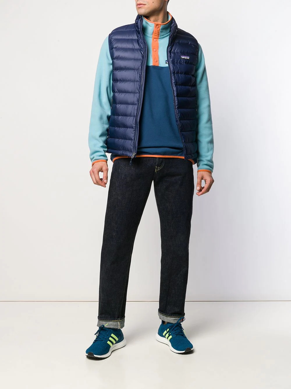 logo-patch puffer gilet - 2