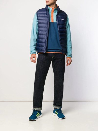 Patagonia logo-patch puffer gilet outlook