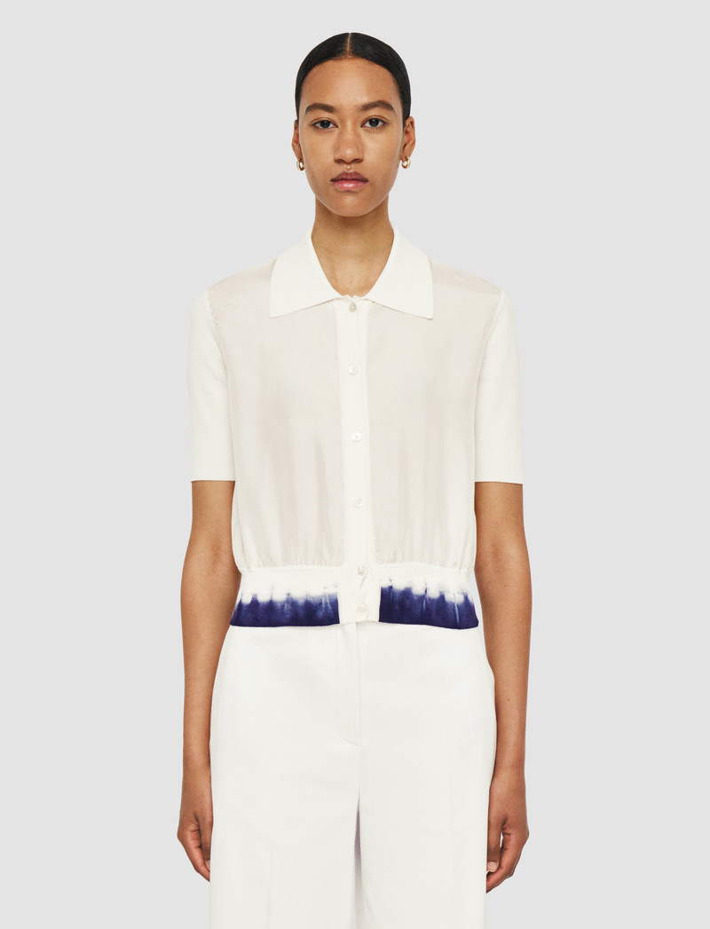 Knit & Woven Cardigan 3