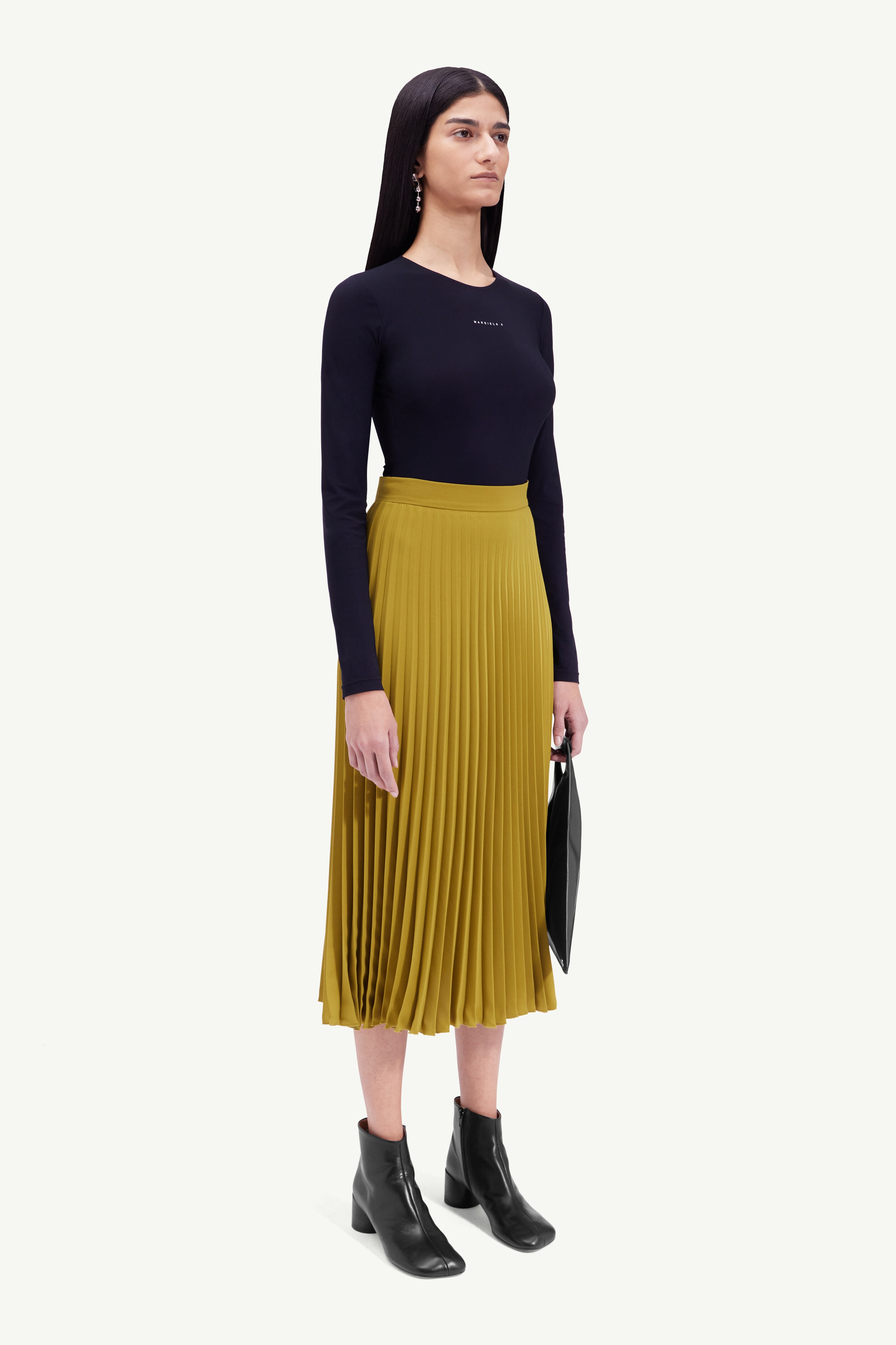 Pleated midi skirt - 3