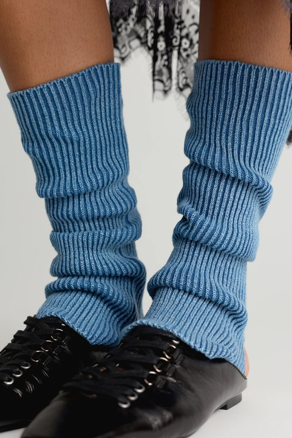 Ribbed Stirrup Legwarmer - 1