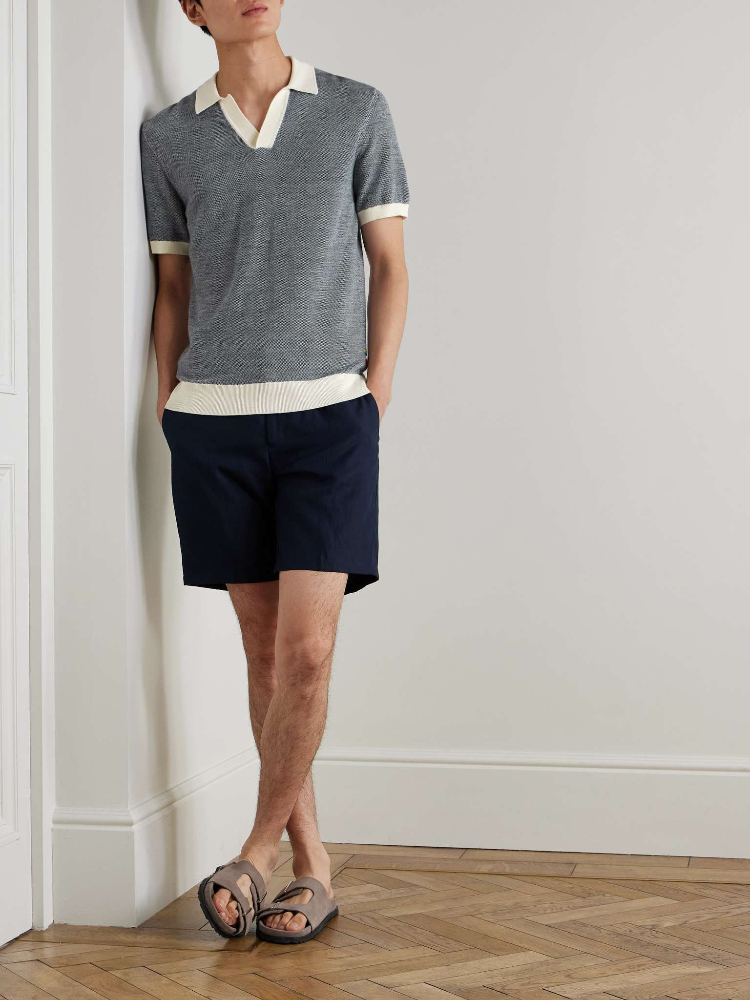 Horton Slim-Fit Merino Wool and Cotton-Blend Polo Shirt - 2