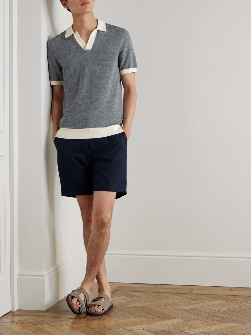 ORLEBAR BROWN Horton Slim-Fit Merino Wool and Cotton-Blend Polo Shirt outlook